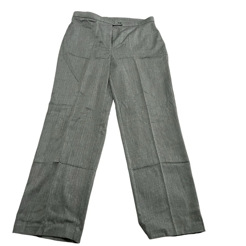 JM Collection Tweed Dress Pants Womens Size 16 Gray Heathered Straight Business
